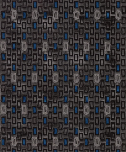 Lampa Square üléshuzat szett fekete-kék (54968)